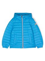 Moncler Enfant veste zippée à rayures - Bleu