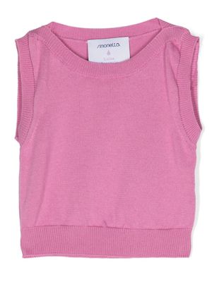 Simonetta haut en cachemire mélangé - Rose