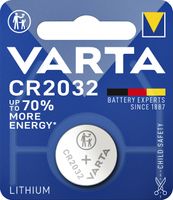 Batterij Varta knoopcel CR2032 lithium blister ÃƒÆ' 1stuk