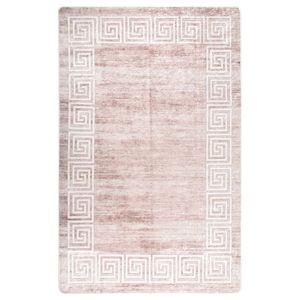 VidaXL Vloerkleed wasbaar anti-slip 160x230 cm beige