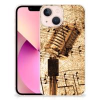 iPhone 13 mini | Siliconen hoesje | met foto Bladmuziek