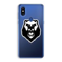 Angry Bear (white): Xiaomi Mi Mix 3 Transparant Hoesje