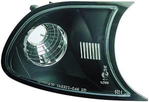 Set Frontknipperlichten passend voor BMW 3-Serie E46 Coupe/Cabrio 1998-2001 - Zwart DLBMF05J