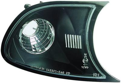 Set Frontknipperlichten passend voor BMW 3-Serie E46 Coupe/Cabrio 1998-2001 - Zwart DLBMF05J