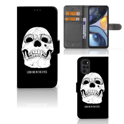 Telefoonhoesje met Naam Motorola Moto G22 Skull Eyes Telefoonhoesje met Naam Motorola Moto G22 Skull Eyes