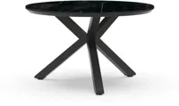 Tierra Outdoor dining tuintafel orbital marble trespa 120x74.5cm charcoal