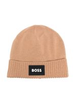 BOSS Kidswear bonnet à logo brodé - Tons neutres - thumbnail