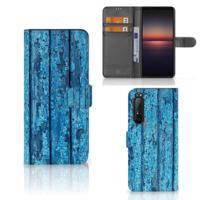 Sony Xperia 1 II | Book Style Case | Wood Blue