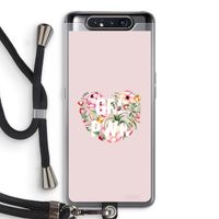 GRL PWR Flower: Samsung Galaxy A80 Transparant Hoesje met koord