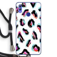 Cheetah color: Honor Note 10 Transparant Hoesje met koord
