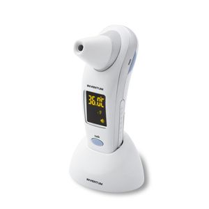 Inventum TMO430 digitale lichaams thermometer Contact Zilver, Wit Oor, Voorhoofd