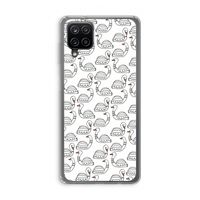 Zwanen: Samsung Galaxy A12 Transparant Hoesje