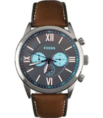 Horlogeband Fossil BQ2111 Leder Bruin 26mm