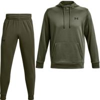 Under Armour Fleece Trainingspak Hooded Olijfgroen Zwart Under Armour Fleece Trainingspak Hooded Olijfgroen Zwart