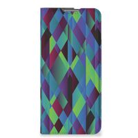 OPPO Find X5 Pro Stand Case Abstract Green Blue