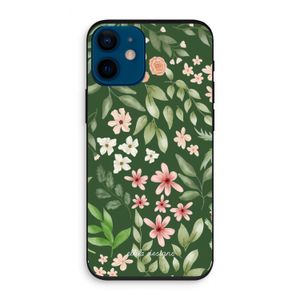 Botanical green sweet flower heaven: iPhone 12 mini Biologisch afbreekbaar hoesje