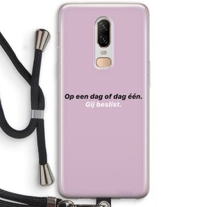 gij beslist: OnePlus 6 Transparant Hoesje met koord