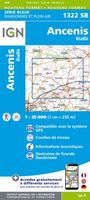 Topografische kaart - Wandelkaart 1322SB Ancenis | IGN - Institut Géographique National - thumbnail
