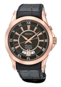 Horlogeband Seiko SNQ128P1 / 6A32-00R0 / 4A072JL Leder Zwart 21mm