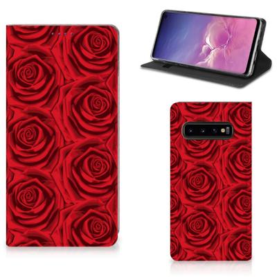 Samsung Galaxy S10 Smart Cover Red Roses Samsung Galaxy S10 Smart Cover Red Roses