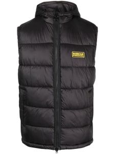 Barbour gilet zippé à patch logo - Noir