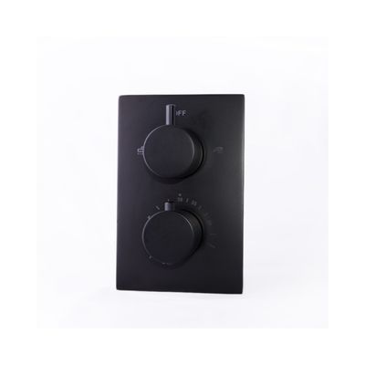 Douchekraan Inbouw Compleet Boss & Wessing Nero 20x13 cm Thermostatisch Mat Zwart Aqua Splash