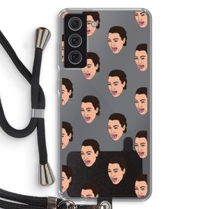 Ugly Cry Call: Samsung Galaxy S21 FE Transparant Hoesje met koord