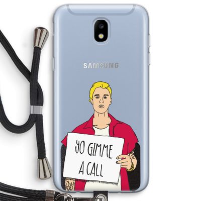 Gimme a call: Samsung Galaxy J5 (2017) Transparant Hoesje met koord