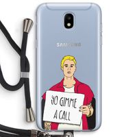Gimme a call: Samsung Galaxy J5 (2017) Transparant Hoesje met koord