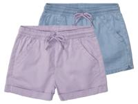 lupilu 2 meisjes shorts (110/116, Lichtblauw/paars)
