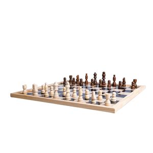 Houten schaakbord/dambord 40 x 40 cm   -