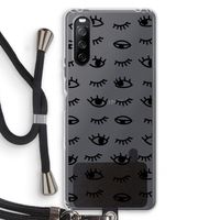 Eye pattern #2: Sony Sony Xperia 10 III Transparant Hoesje met koord