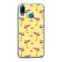 Flamingo's geel: Huawei P20 Lite Transparant Hoesje