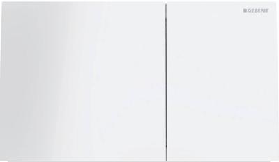 Geberit Sigma 70 bedieningspaneel wit glas voor Sigma reservoirs 8cm (UP720) en 12cm (UP320)