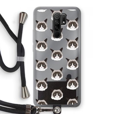It's a Purrr Case: Xiaomi Redmi 9 Transparant Hoesje met koord