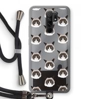 It's a Purrr Case: Xiaomi Redmi 9 Transparant Hoesje met koord