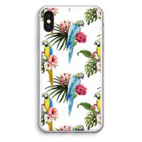 Kleurrijke papegaaien: iPhone XS Transparant Hoesje