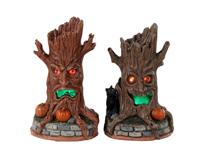 Haunted Tree Trunks Set Of 2 B/O (4.5V) - Lemax