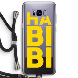 Habibi Majorelle : Samsung Galaxy S8 Plus Transparant Hoesje met koord