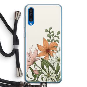 Floral bouquet: Samsung Galaxy A50 Transparant Hoesje met koord