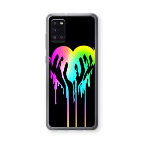 Hold My Heart: Samsung Galaxy A31 Transparant Hoesje