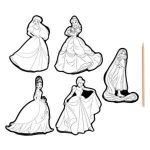 Creative Craft Group Scratch art stickers - disney prinses, 6dlg.