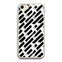Zwarte vegen: iPhone 7 Transparant Hoesje