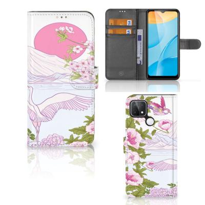 OPPO A15 | Telefoonhoesje | Met pasjeshouder | Bird Standing