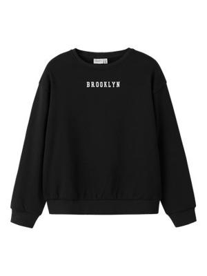 Name it winter sweater meisjes - zwart - relaxed fit - NkfNevea