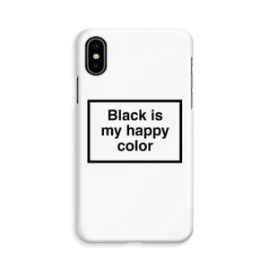 Black is my happy color: iPhone Xs Volledig Geprint Hoesje