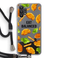 Eat Balanced: Samsung Galaxy A32 5G Transparant Hoesje met koord