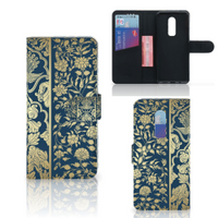 OnePlus 6 Hoesje Beige Flowers - thumbnail