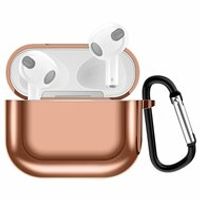 AirPods 3 hoesje - TPU - Electroplating series - Rosé goud - thumbnail
