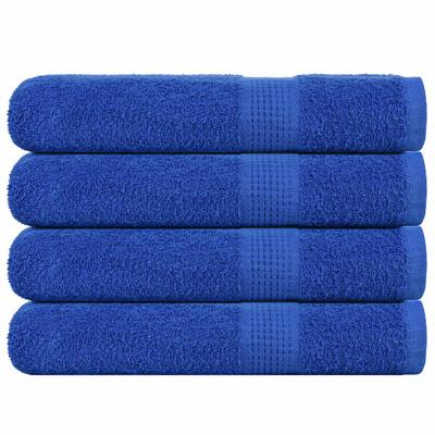 Saunahanddoeken 4 st 80x200 cm 360 g/m 100% katoen blauw